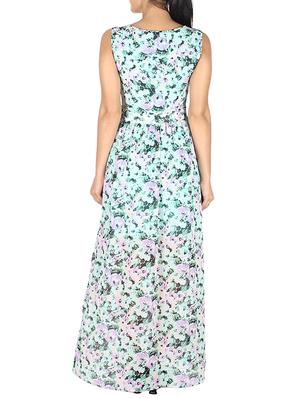 green georgette dress - 10443720 - Standard Image - 3