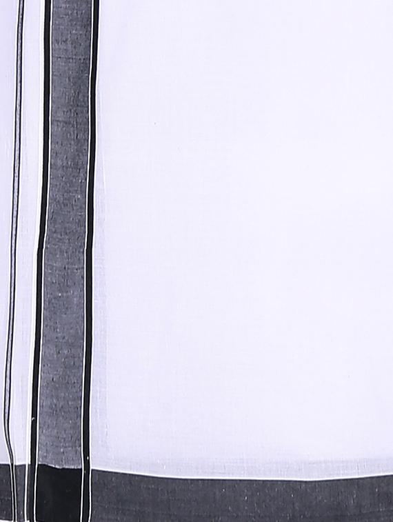 white cotton lungi - 10448415 - Zoom Image - 2
