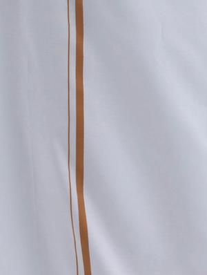 white cotton dhoti - 10448435 - Standard Image - 2