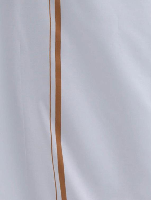 white cotton dhoti - 10448435 - Zoom Image - 2