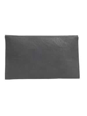 black leatherette clutch - 10454259 - Standard Image - 2