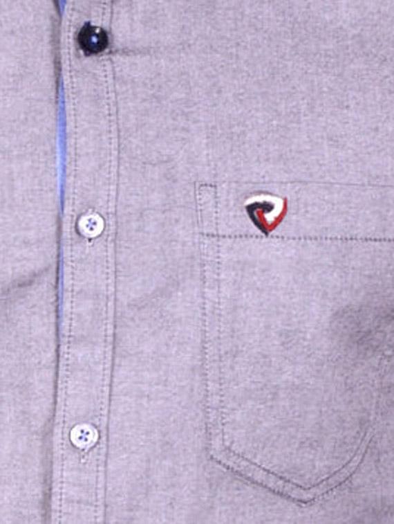 purple solid casual shirt - 10454662 - Zoom Image - 4