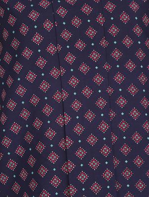 blue printed tunic - 10460919 - Standard Image - 4