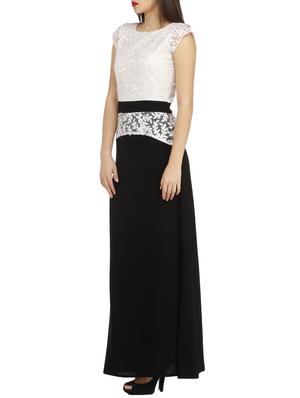 lace bodice maxi dress - 10460944 - Standard Image - 2