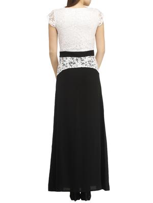 lace bodice maxi dress - 10460944 - Standard Image - 3