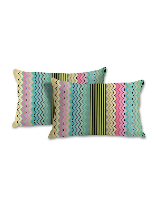 zigzag pattern multicolor pillow cover - 10461993 - Standard Image - 1