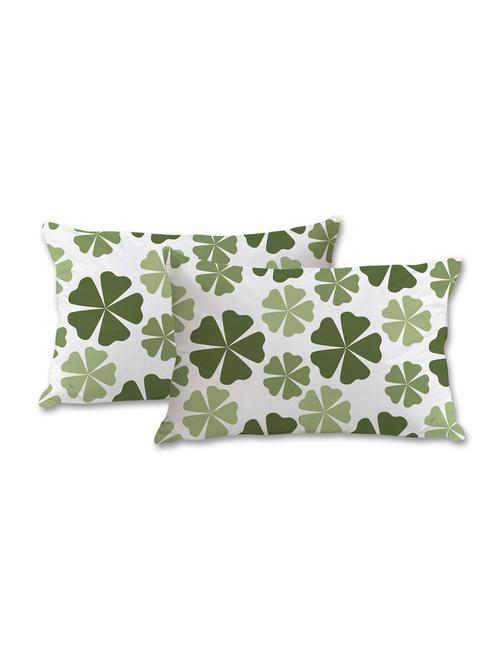 green big flowers print pillow cover - 10462067 - Standard Image - 1