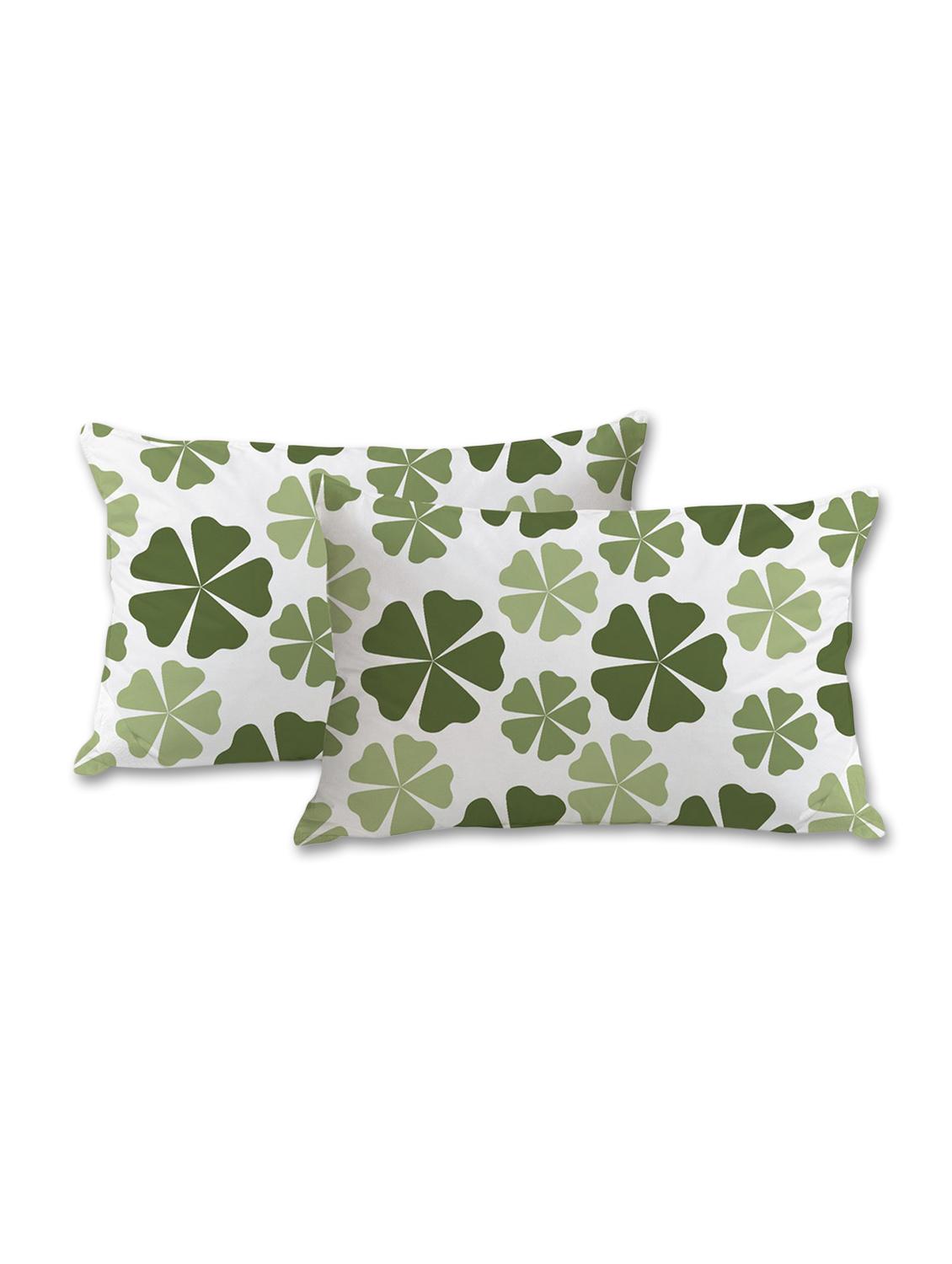green big flowers print pillow cover - 10462067 - Zoom Image - 1
