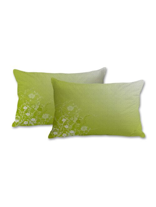 white floral abstract print pillow cover - 10462213 - Standard Image - 1
