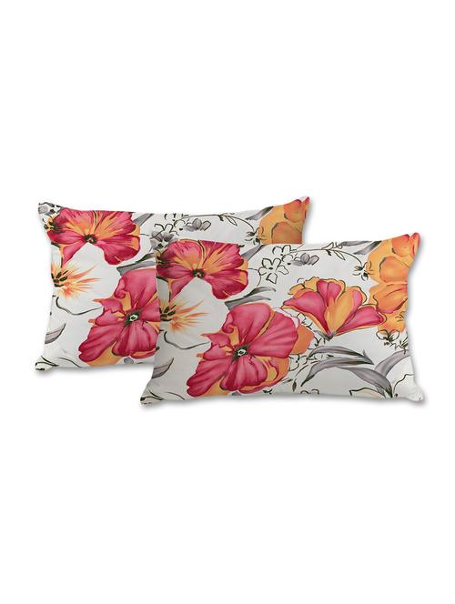 painted flower art print pillow cover - 10462328 - Standard Image - 1