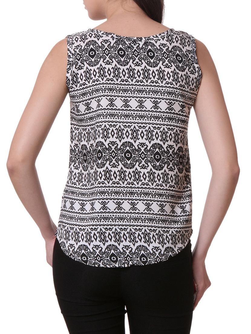 monochrome pattern printed top - 1046599 - Zoom Image - 3