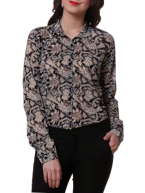 full sleeve abstract printed shirt - 1046602 - Standard Image - 1