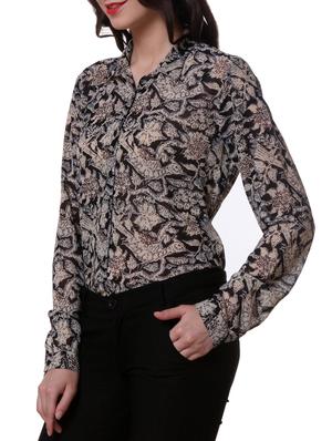 full sleeve abstract printed shirt - 1046602 - Standard Image - 2