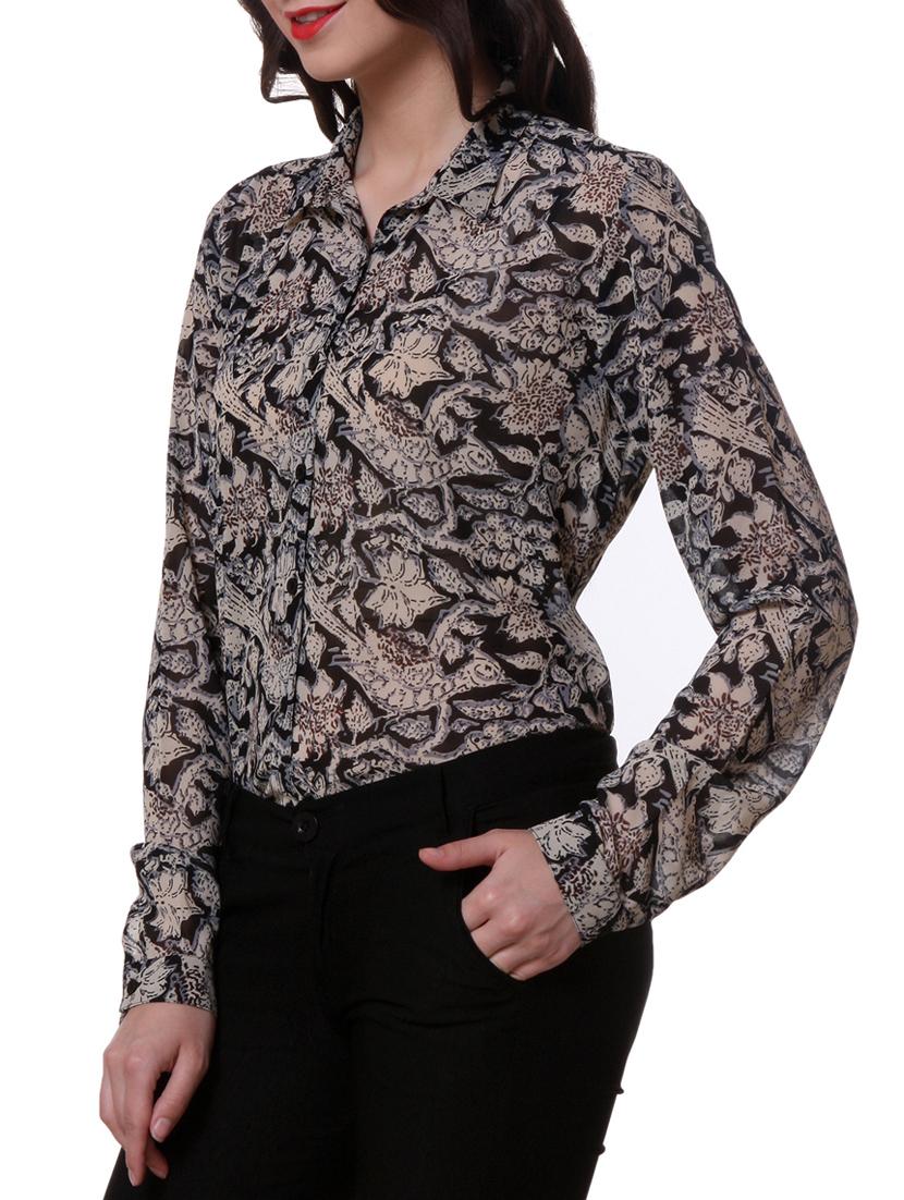 full sleeve abstract printed shirt - 1046602 - Zoom Image - 2