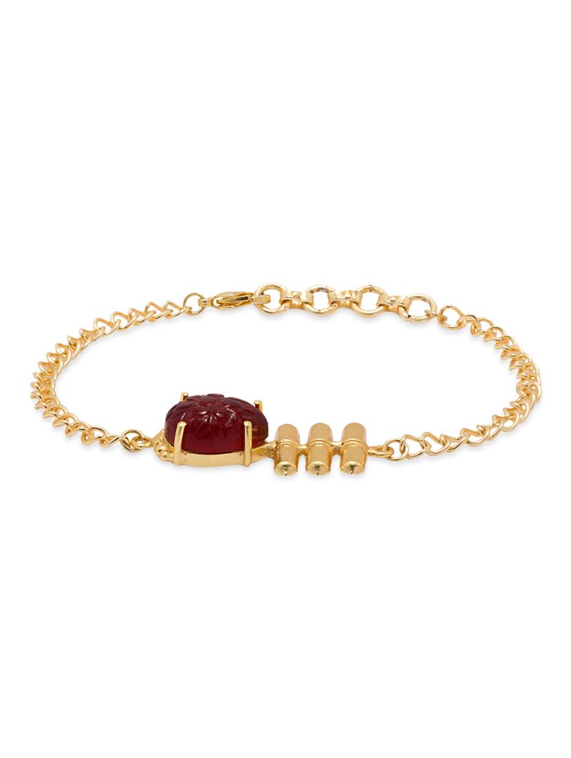 gold metal alloy bracelet - 10476221 - Zoom Image - 1