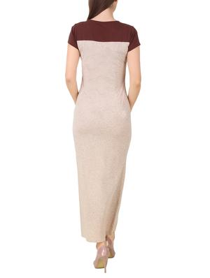 side slit color block maxi dress - 10485198 - Standard Image - 3