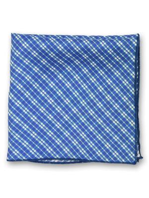 chokore blue silk handkerchief - 10498586 - Standard Image - 3