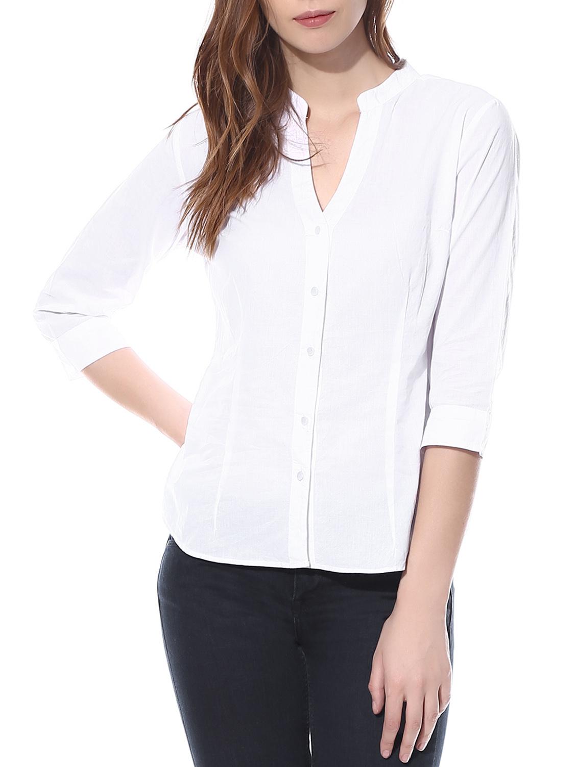 white cotton shirt - 10499226 - Zoom Image - 1