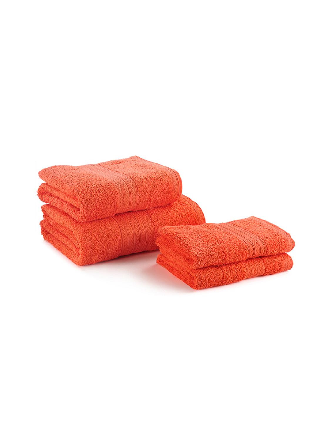 solid luxury towel set of 4 (2 bath & 2 face towels) - 10501819 - Zoom Image - 1
