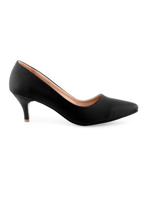 black leatherette pumps - 10502892 - Standard Image - 2