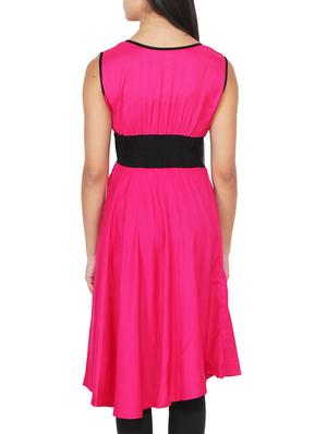 pink rayon kurta kurti - 10505114 - Standard Image - 3