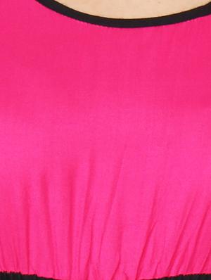 pink rayon kurta kurti - 10505114 - Standard Image - 4