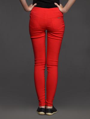 plain cotton blend jeggings - 1050659 - Standard Image - 3