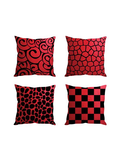 multicolor digitally printed set of 4 cushion covers - 10509309 - Standard Image - 1