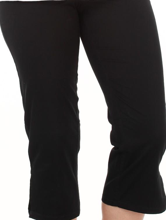 black cotton lycra capris - 1052226 - Zoom Image - 4