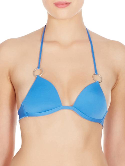 blue polyester bra - 10524125 - Standard Image - 1