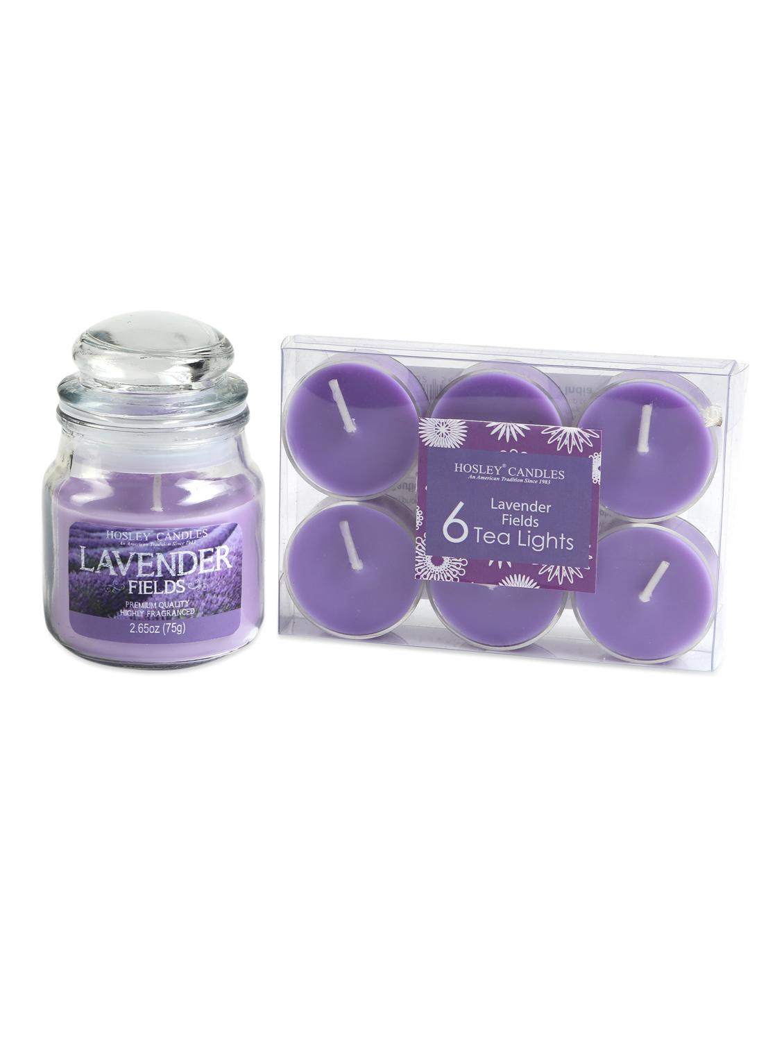 lavender jar candle & tealights set - 1052472 - Zoom Image - 1