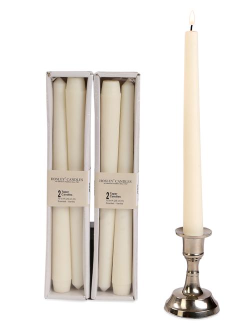 highly scented vanilla taper candles - 1052483 - Standard Image - 1