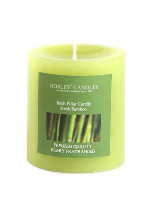 fresh bamboo scented pillar candle - 1052495 - Standard Image - 2