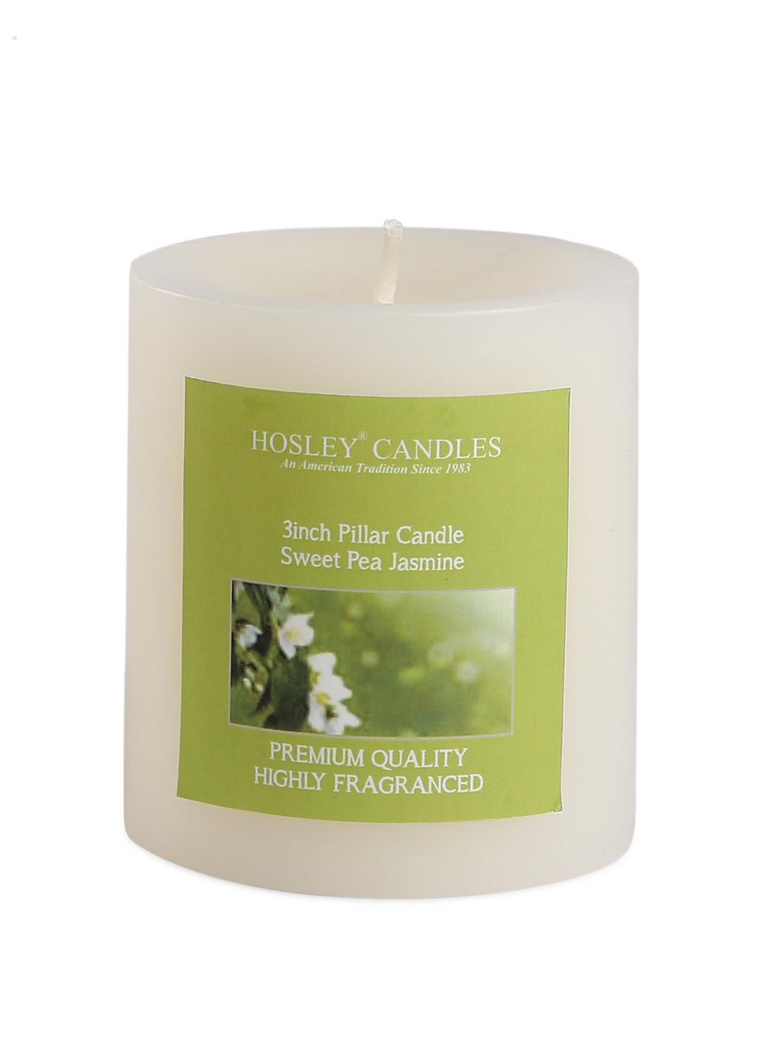 sweet pea jasmine scented pillar candle - 1052496 - Zoom Image - 2