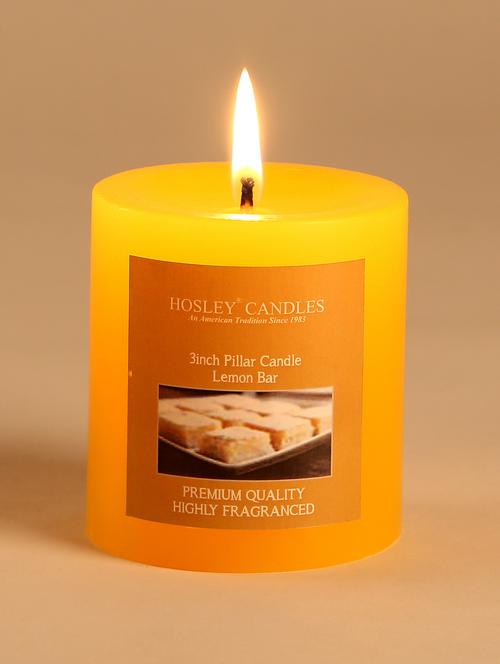 lemon bar scented pillar candle - 1052501 - Standard Image - 1