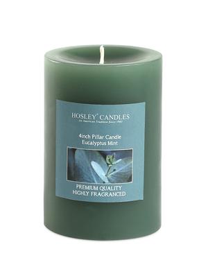 eucalyptus mint scented pillar candle - 1052504 - Standard Image - 2
