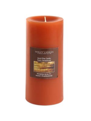 rustic sandalwood scented pillar candle - 1052518 - Standard Image - 2