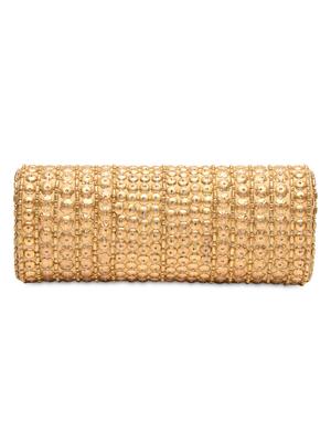 golden silk embellished clutch - 1053819 - Standard Image - 2