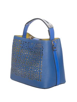 blue leatherette handbag - 10540547 - Standard Image - 5