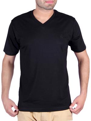 black cotton blend tshirt - 10543219 - Standard Image - 1