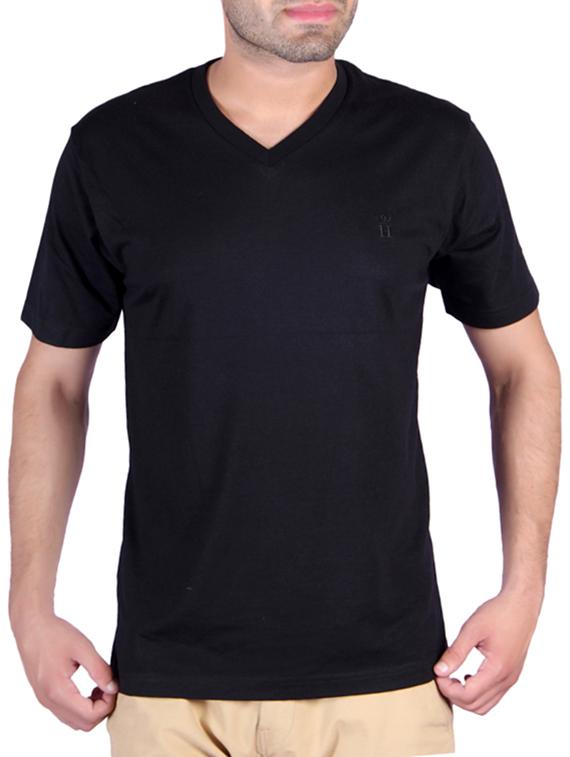 black cotton blend tshirt - 10543219 - Zoom Image - 1