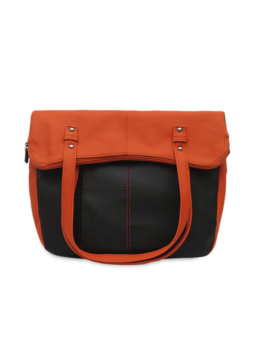 color blocked leatherette handbag - 1054364 - Zoom Image - 1