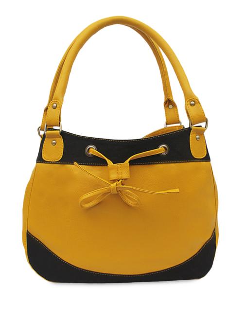 yellow leatherette handbag - 1054366 - Standard Image - 1