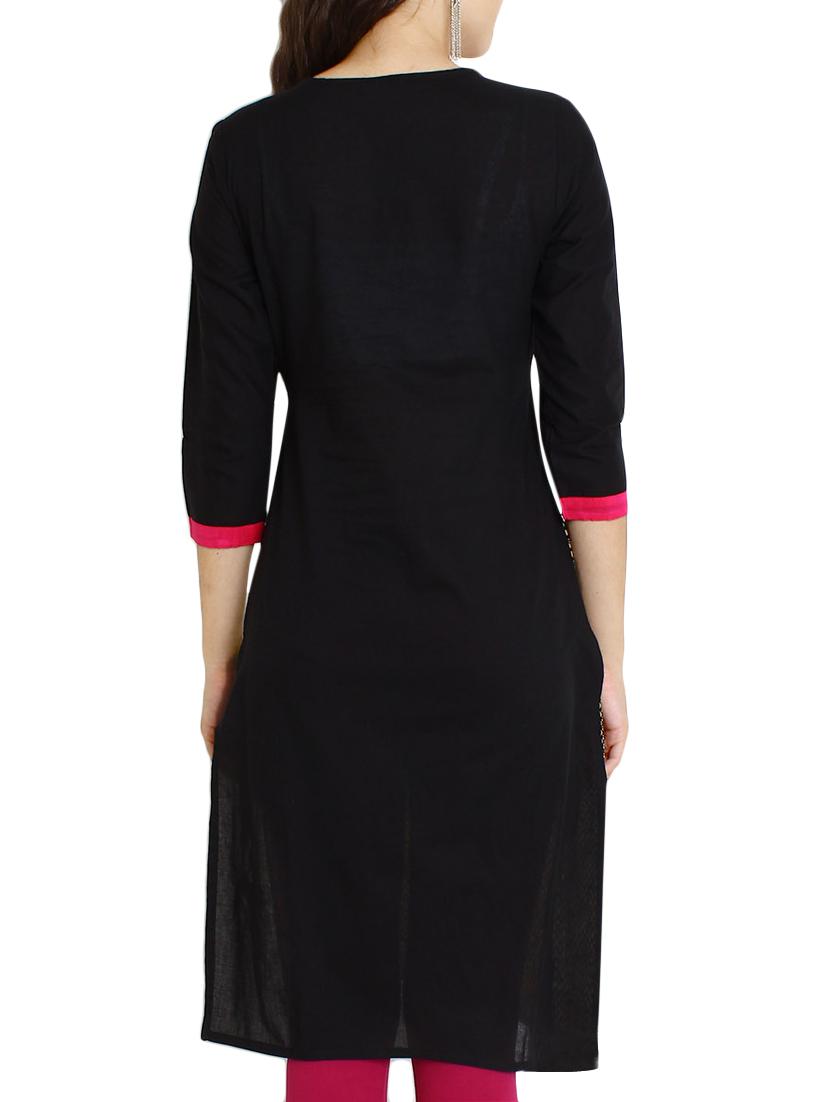straight kurta with jacket - 10544146 - Zoom Image - 3