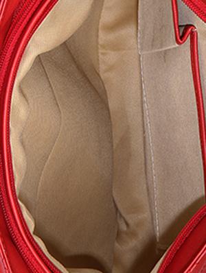 red quilted leatherette sling bag - 1055697 - Standard Image - 3