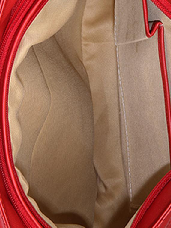 red quilted leatherette sling bag - 1055697 - Zoom Image - 3