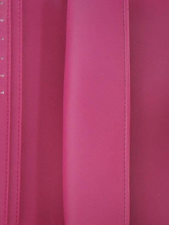 pink plain solid leatherette wallet - 1055721 - Zoom Image - 5