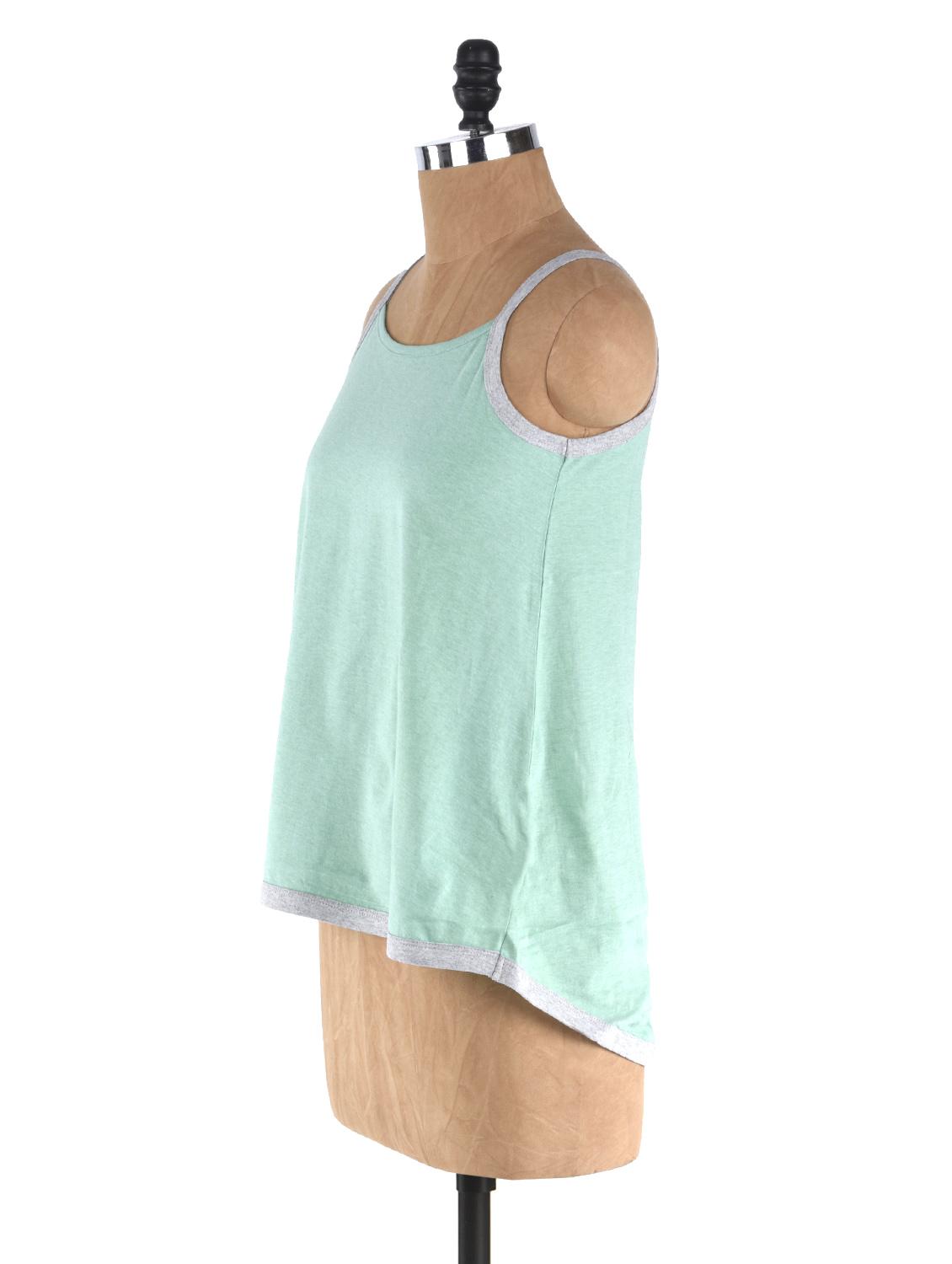 green cotton spaghetti top - 1056029 - Zoom Image - 2