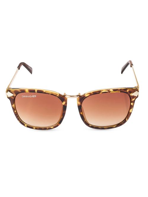 brown printed square frame sunglasses - 1056567 - Standard Image - 1