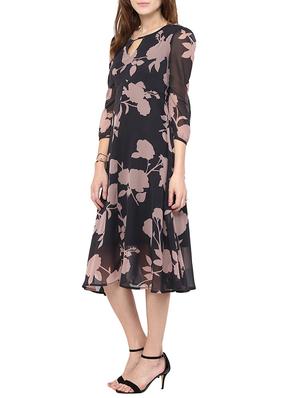 black georgette dress - 10570557 - Standard Image - 2